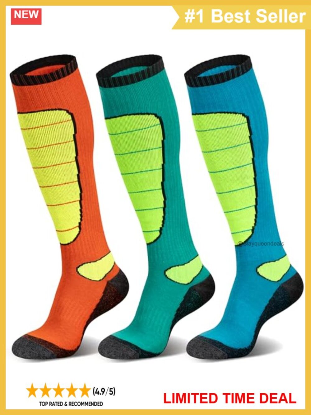 Merino Wool Knee High Ski Snowboard Socks Cushioned Thermal